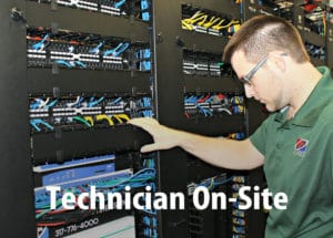 technician on site